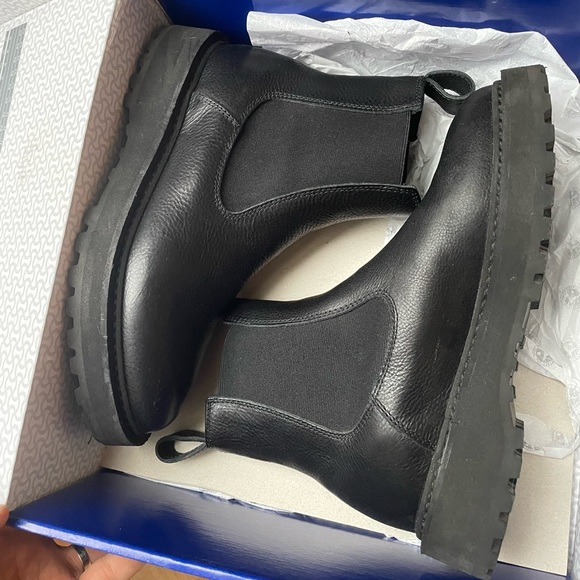 Diemme Alberone Black Leather Boots W × 1 size 38 - Picture 7 of 9